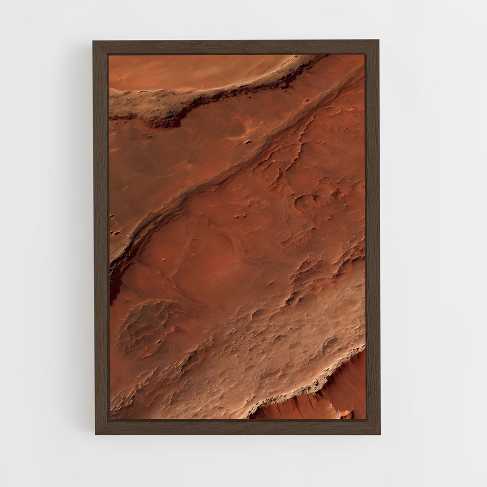 Poster Surface Rouge – affiche Système solaire (vue 5)